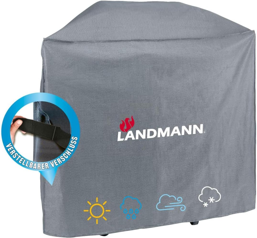 Landmann Premium Wetterschutzhaube Aus robustem Polyestergewebe & Wasserdicht UV-beständig, Atmungsaktiv & Kältebeständig Geeignet für den Triton PTS 2.1 -maxX [59 x 127,5 03223 Anthrazit Bild 1