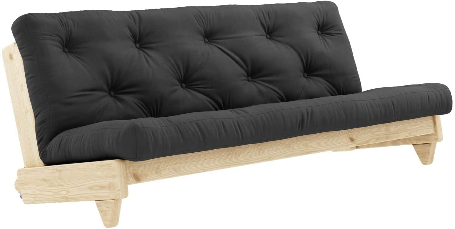 KARUP DESIGN FRESH Futonsofa Gestell Natur Matratze Dunkelgrau Bild 1