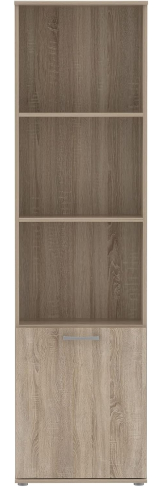 FORTE Niko Regal mit 1 Tür, Holzwerkstoff, Sonoma Eiche , 50,2 x 180,9 x 28,9 cm Bild 1