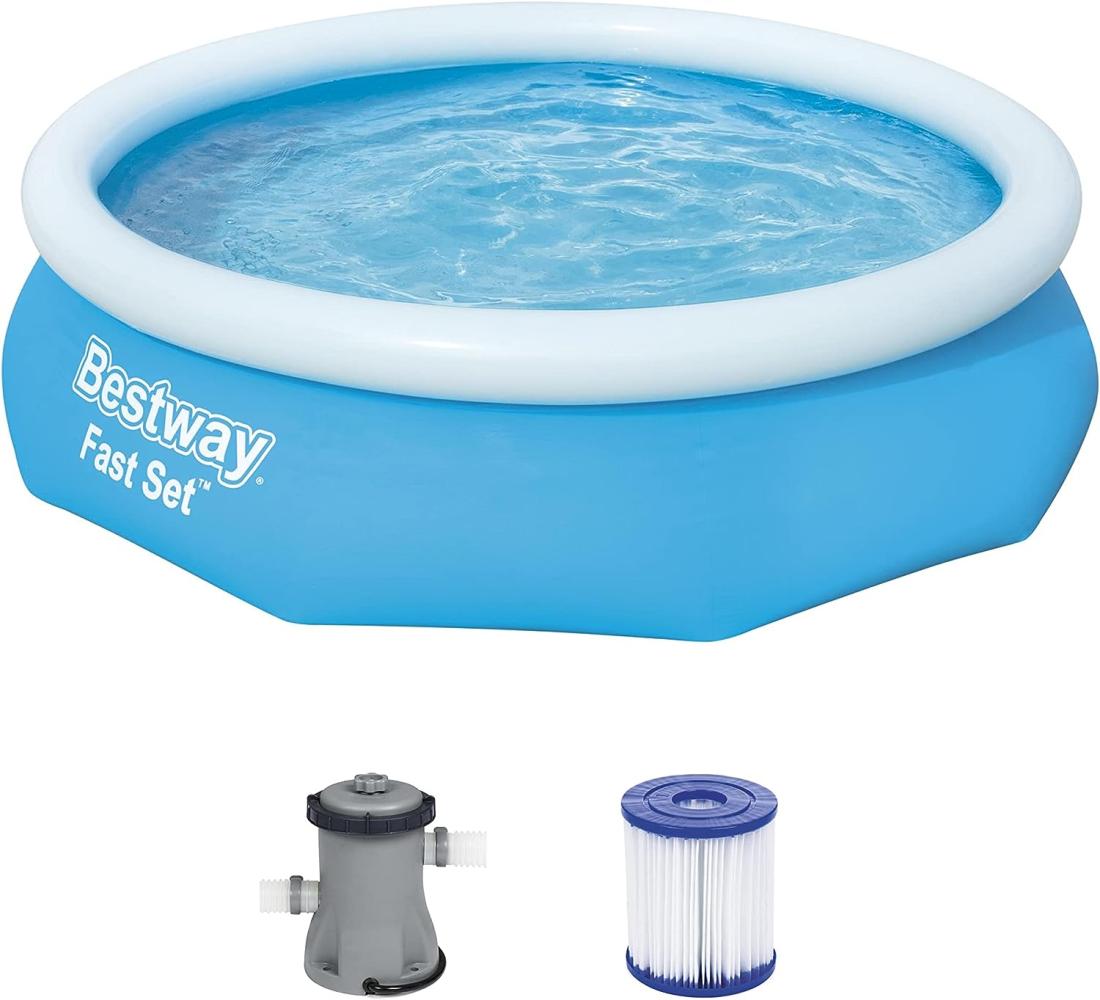 Fast Set™ Aufstellpool-Set mit Filterpumpe Ø 305 x 76 cm, blau, rund Bild 1