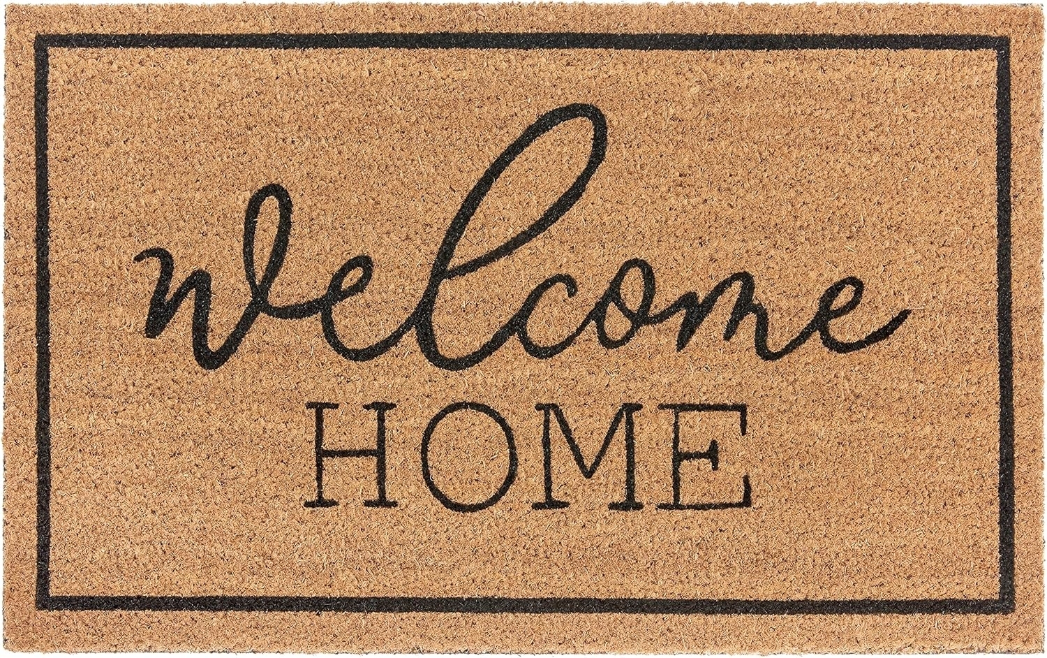 HANSE Home Fußmatte Mix Mats Kokos Welcome Home, Türmatte, rechteckig, Höhe: 15 mm, Kokos, Schmutzfangmatte, Outdoor, Rutschfest, Innen, Kokosmatte, Flur Bild 1