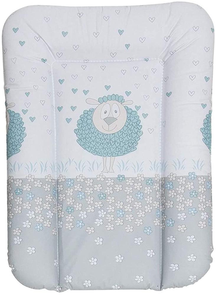 Geuther - Wickelauflage / Wickelmulde 5832, abwaschbar, geschweißt, mit Kopfschutz, 52x75 cm, Schaf Bild 1