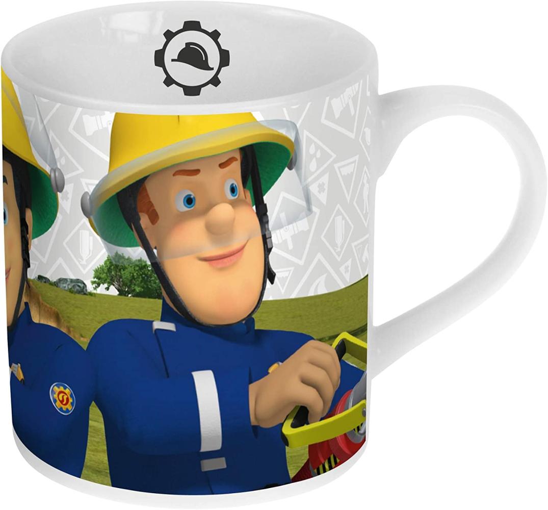 Feuerwehrmann Sam Porzellan Tasse Becher im Geschenkkarton Bild 1