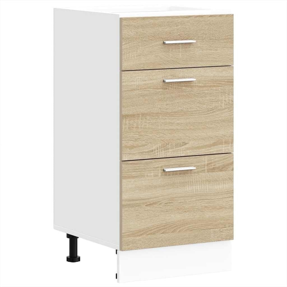 vidaXL Unterschrank Sonoma-Eiche 40 x 46 x 81,5 cm Holzwerkstoff, Küchenschrank, Schrank Küche, Unterschrank Küche, Küchenmöbel, Küchenzeile Bild 1