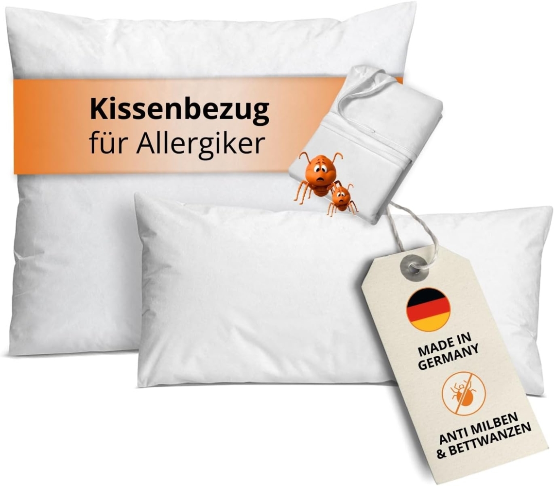 sleepling Kissenbezug Evolon Encasing Kopfkissen, (1 Stück), Milbenbezug, milbenkotdicht, Hausstauballergiker, Made in Germany Bild 1