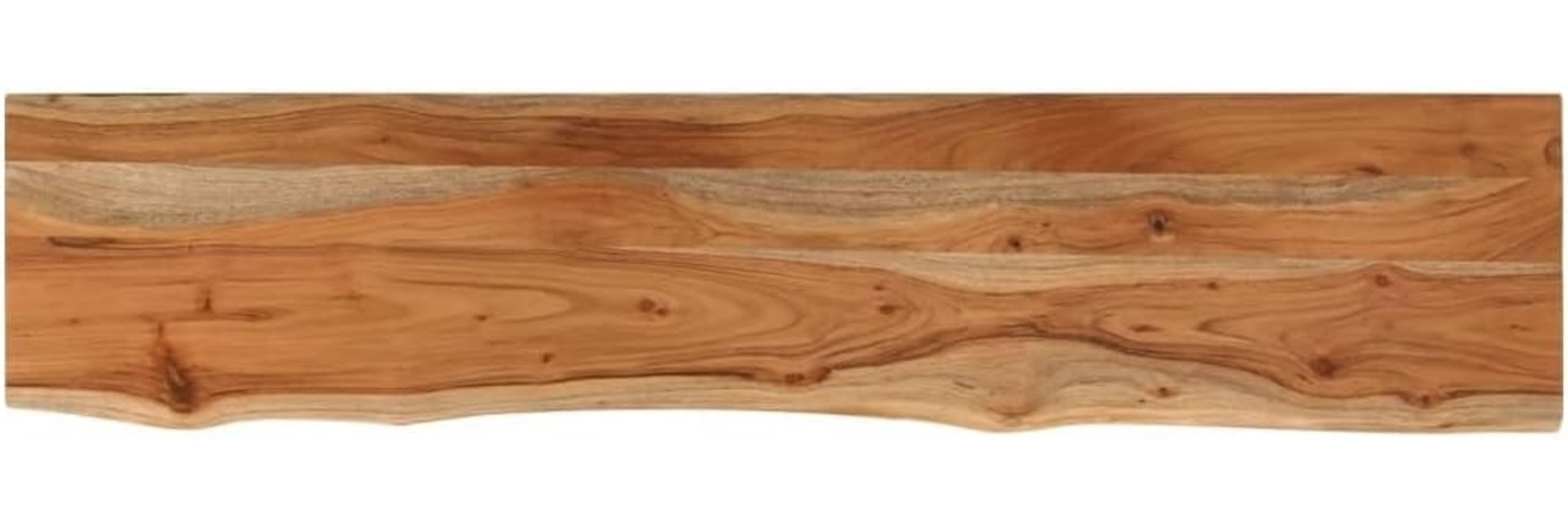 vidaXL Wandregal 120x20x3,8 cm Rechteckig Massivholz Akazie Baumkante 370278 Bild 1