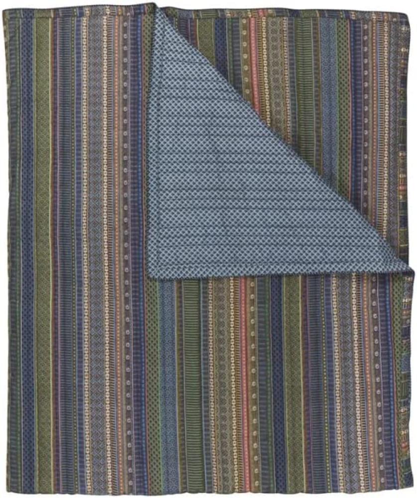 PiP Studio Wohndecke Ribbon Quilt blaugrün | 150x200 cm Bild 1