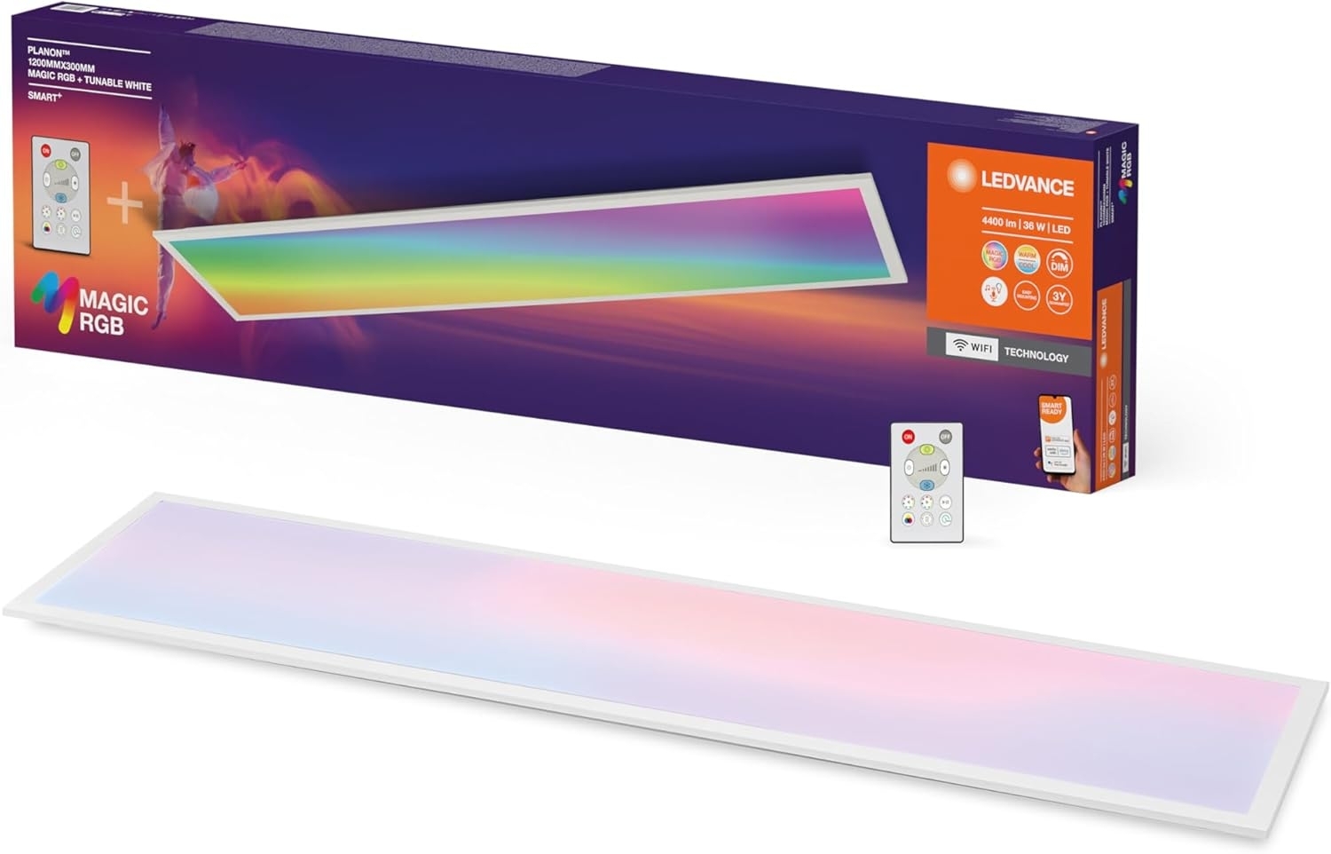 LEDVANCE SMART+ WIFI PANEL MAGIC RGB 1200x300mm Bild 1