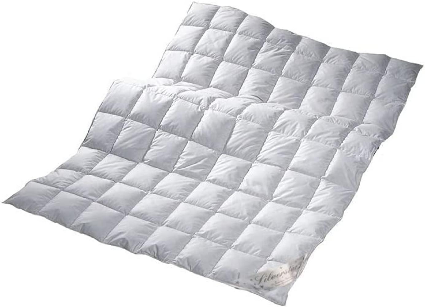 Typ Eiderdaune Silverstar extra leichte Einziehdecke 200x220 cm Sommerdecke 90/10 Daune TES1 Bild 1