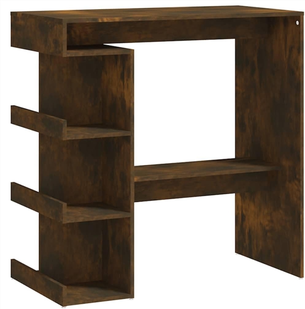 vidaXL Bartisch mit Regal Räuchereiche 100x50x101,5 cm Holzwerkstoff 812960 Bild 1