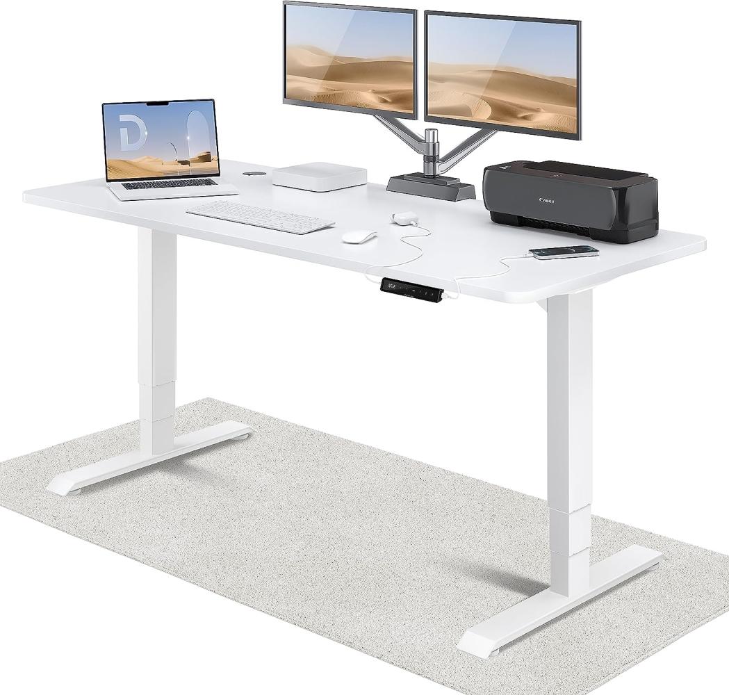 Höhenverstellbarer Schreibtisch (180 x 80 cm) - Schreibtisch Höhenverstellbar Elektrisch mit Flüsterleisem Dual-Motor & Touchscreen - Hohe Tragfähigkeit - Stehtisch von Desktronic Bild 1