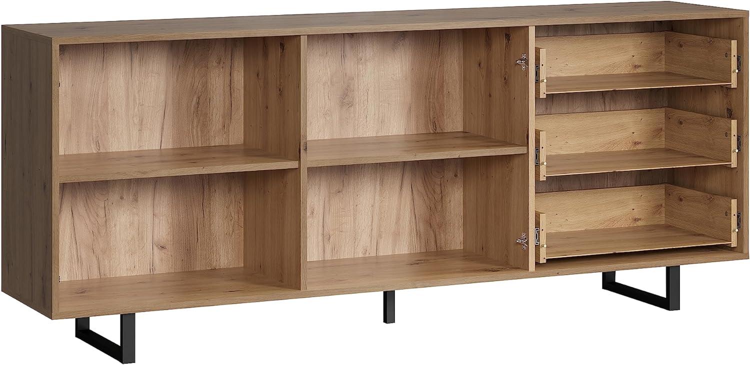 trendteam smart living SentraWO Sideboard Artisan Eiche Melamin B/H/T: 183 / 75 / 40 cm Bild 1