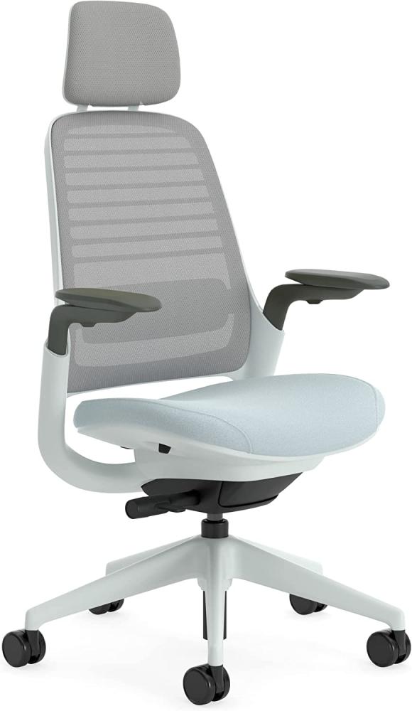 Steelcase Series 1 with headrest Bürostuhl, Plastic, Sturmhorizont, 66 x 64 x 112 Bild 1