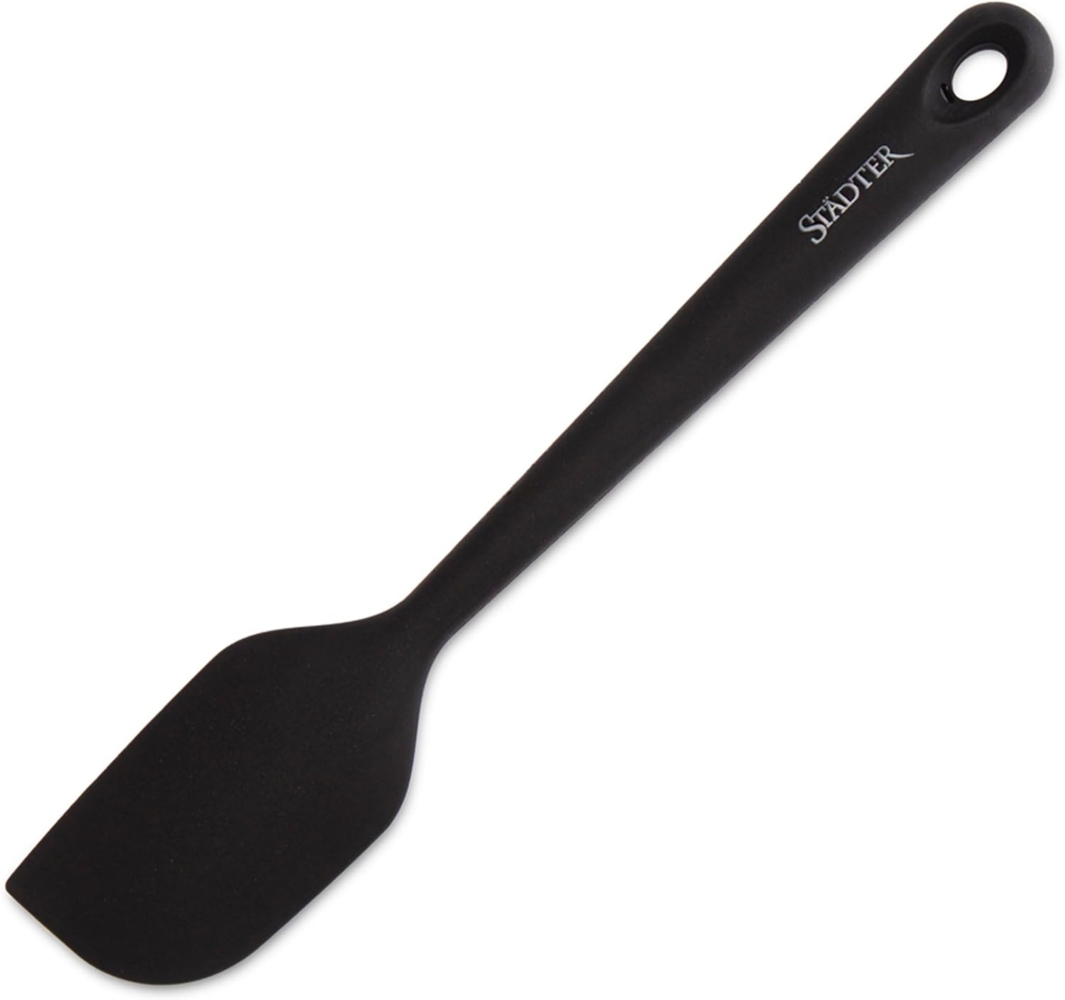 Städter Soft-Grip Teigschaber, Teig Schaber, Teigspatel, Teigteiler, Silikon, Schwarz, 22 cm, 640061 Bild 1