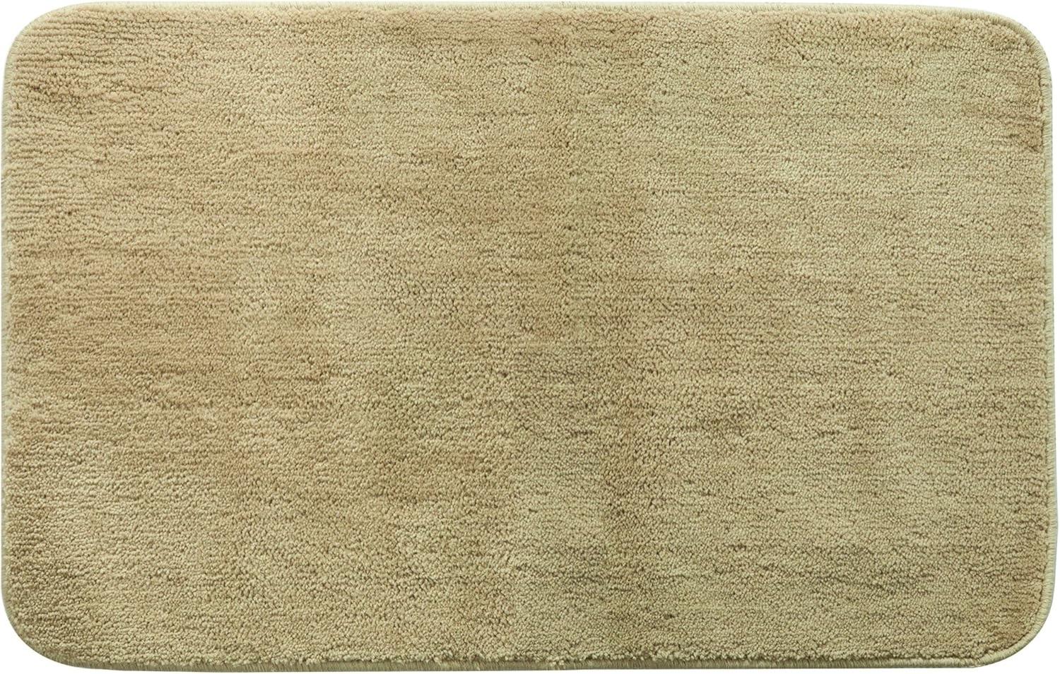 spirella® Badevorleger, Badeteppich "Rosario" beige, sand, 50x80cm, waschbar, Anti-Rutsch, 100% Microfaser Bild 1