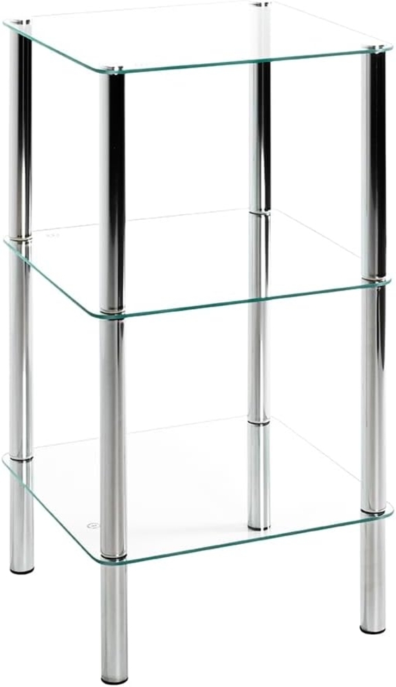 HAKU Möbel Regal - chrom - H. 77cm x B. 39cm - HAKU-90239 Bild 1