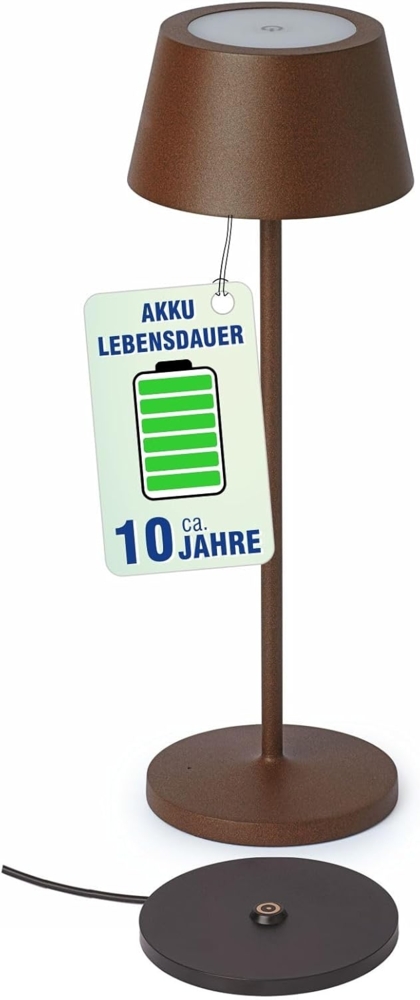 Maul Tischleuchte MAULnina 8190877 LED Akku braun Bild 1