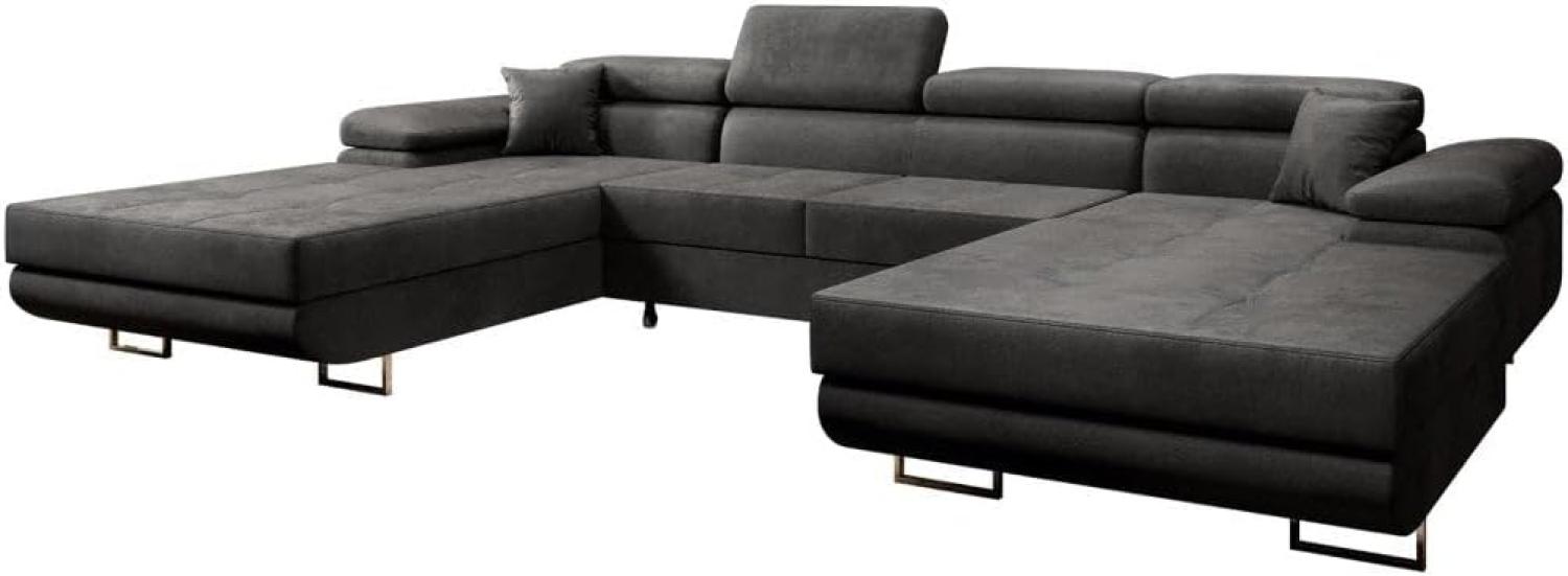 Luxusbetten24 Schlafsofa Designer Sofa Calvera U, mit Schlaf- und Klappfunktion Bild 1