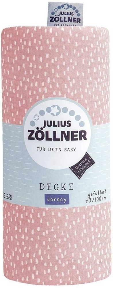 Zöllner Jerseydecke gefüttert 70x100 cm Tiny Squares Blush Bild 1