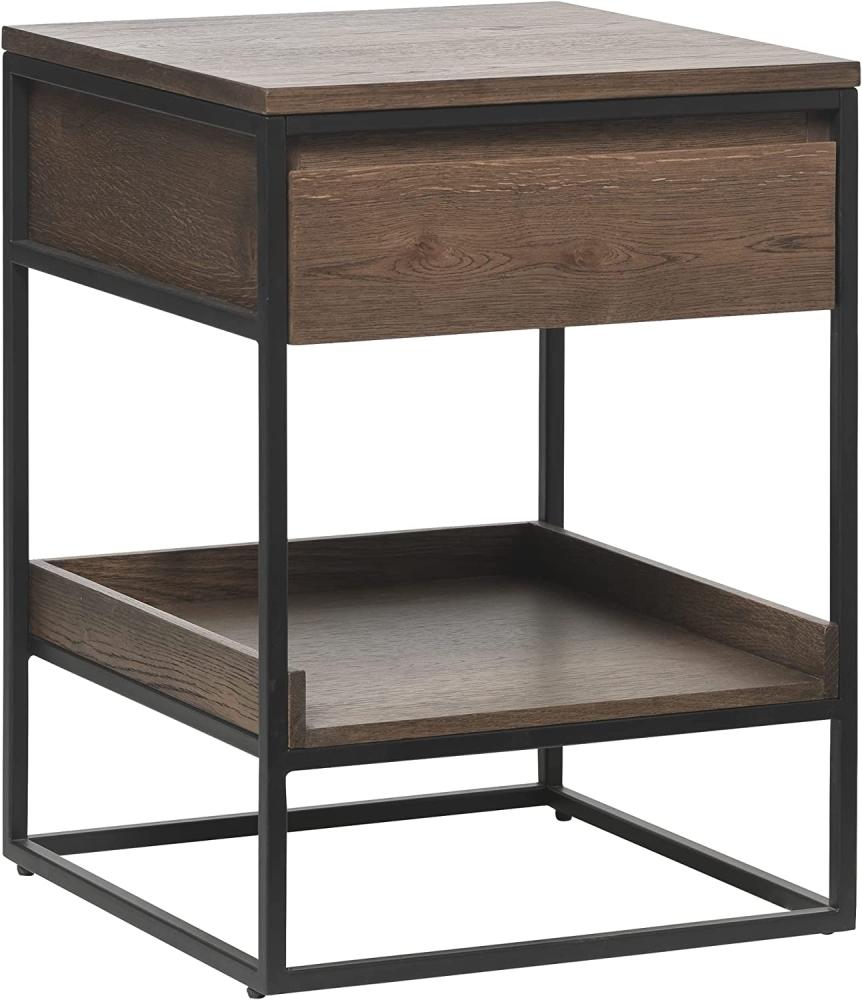 Beistelltisch >RIVOLI< (B/H/T: 45 x 60 x 45 cm) in Eiche/Smoked - 45 x 60 x 45 (BxHxT) Bild 1