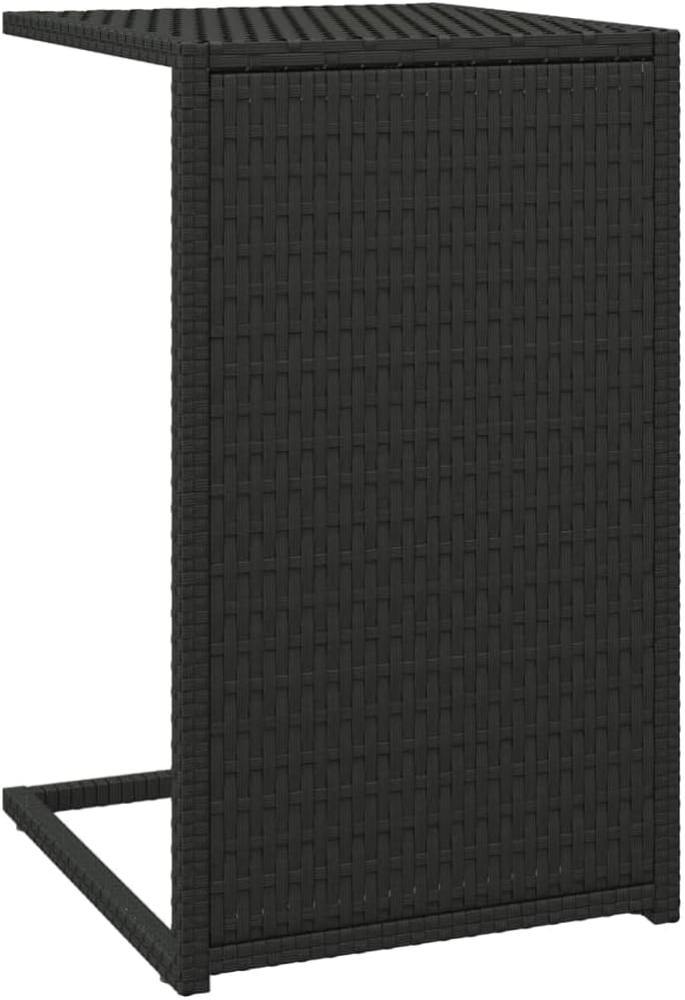 vidaXL C-Tisch Schwarz 40x35x60 cm Poly Rattan 319406 Bild 1