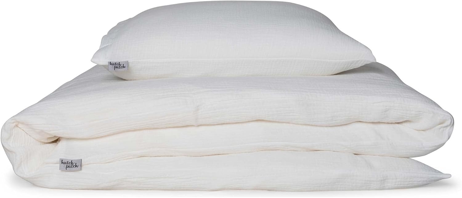 hutch&putch Bettwäsche Musselin Bettwäsche Set - 100% Bio-Baumwolle - Handmade in Germany, Baumwolle, wärmend - kuschelweich - atmungsaktiv - hochwertiger Reißverschluss Bild 1