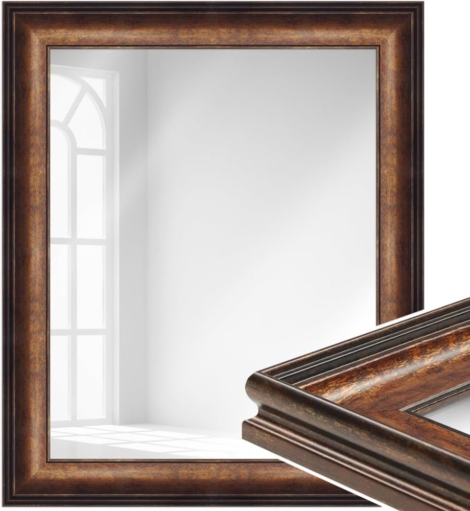 WANDStyle Wandspiegel H235 aus Kunststoff in Bronze 40 x 100 cm im Stil Klassisch Bild 1