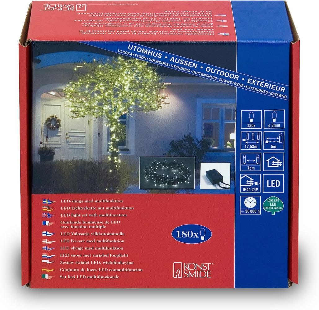 Gnosjö Konstsmide Micro-LED-Lichterkette 180 LEDs warmweiß 3632-110 Bild 1