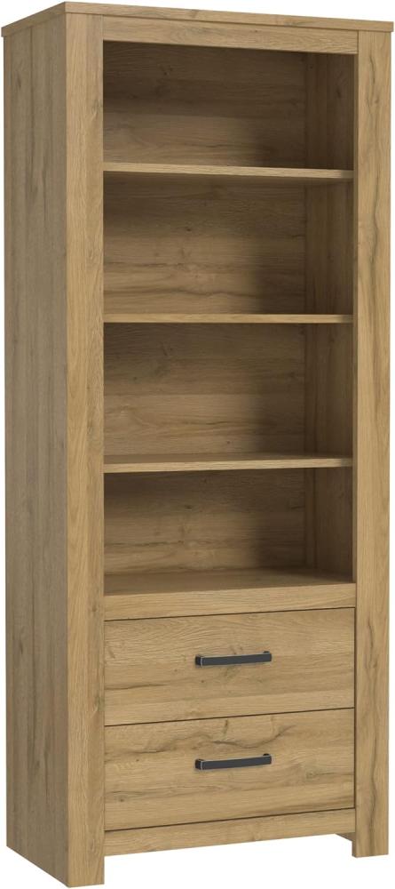 FORTE Havanna Regal, Holzwerkstoff, Braun, 77 x 185,3 x 42,2 cm Bild 1