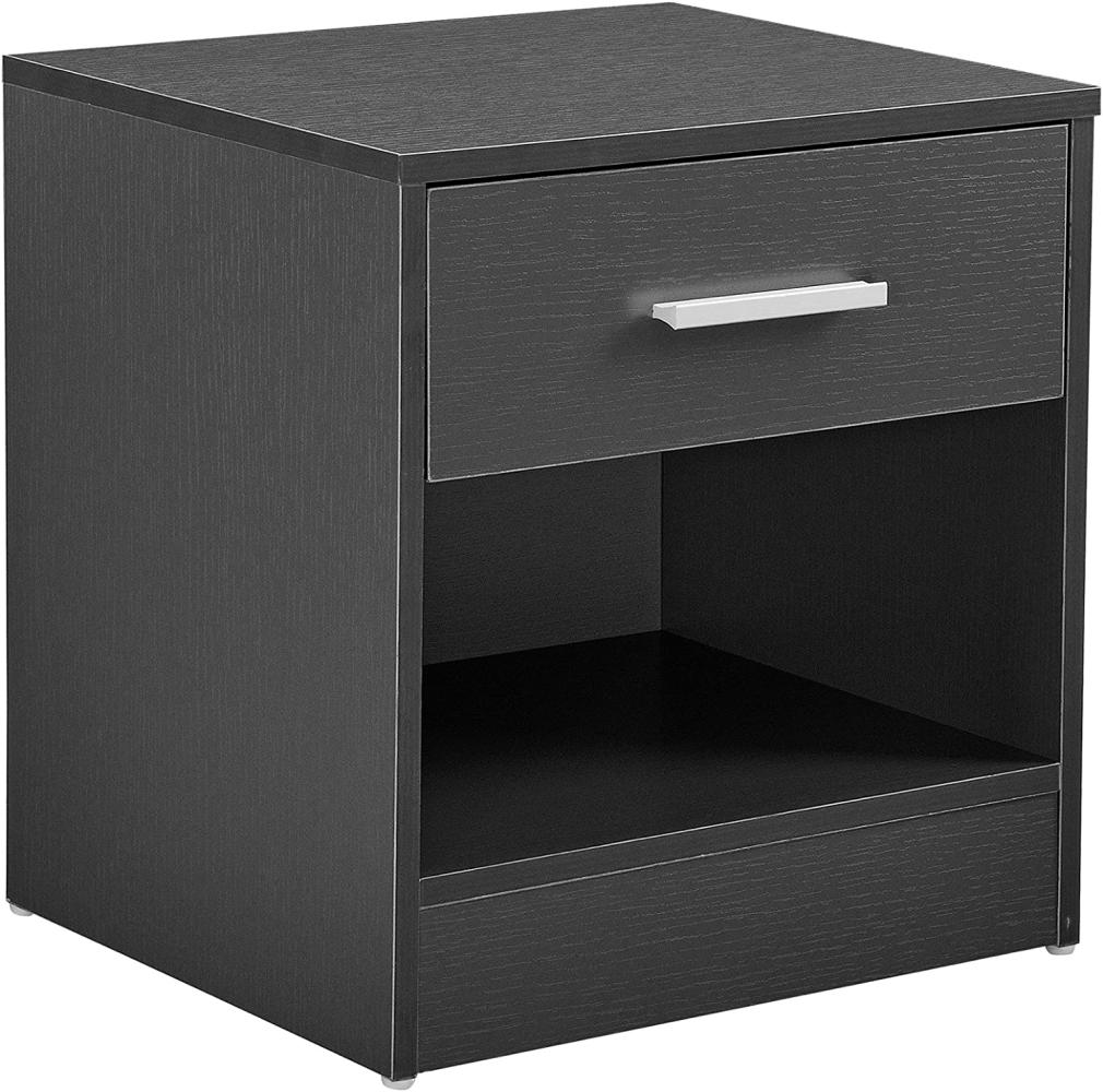 Nachttisch Jette 36,5 x 38 x 29,5 cm mit Schublade Grau en. casa Bild 1