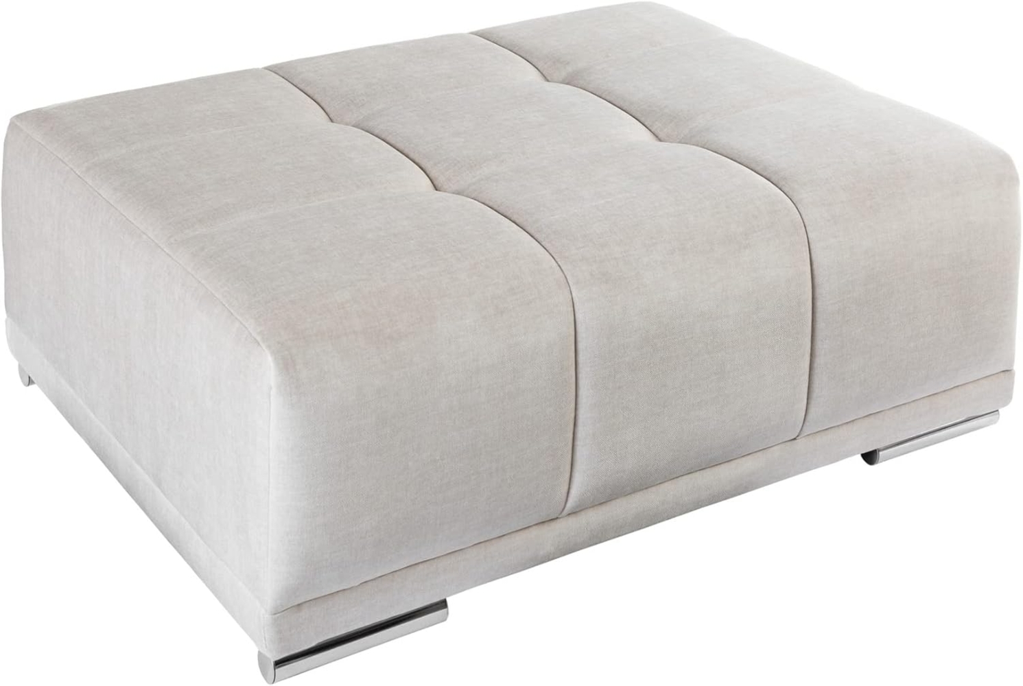 riess-ambiente Fußhocker ELEGANCIA 112cm champagner beige (Einzelartikel, 1 St), Wohnzimmer · Samt · mit Ziersteppung · Modern Design Bild 1