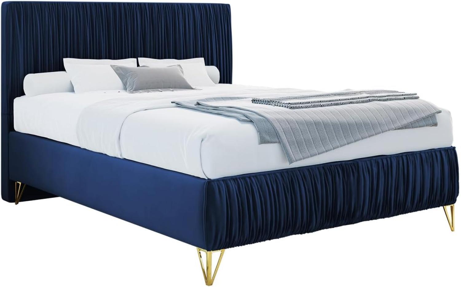 mirjan24 Boxspringbett Lux II , blau, 120 x 200 cm Bild 1