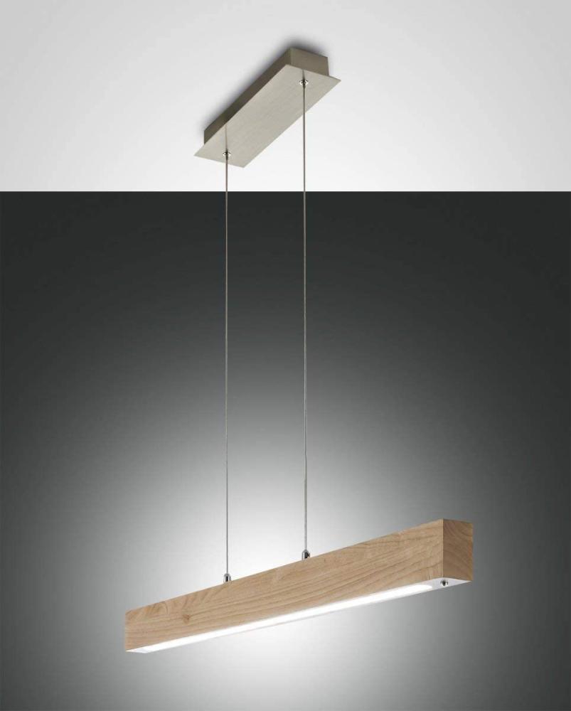 FABAS LUCE No. 3383-40-215 LED Pendelleuchte Badia holz dimmbar Bild 1