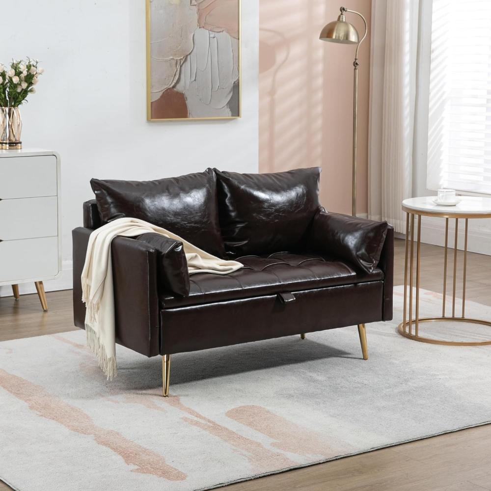 Sofa Sysmä 2-Sitzer Dark Mocha [en. casa] Bild 1