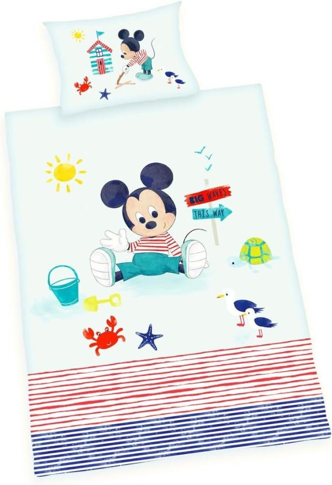 Disney Babybettwäsche Disney´s Mickey Mouse, Flanell, mit liebevollem Motiv Bild 1