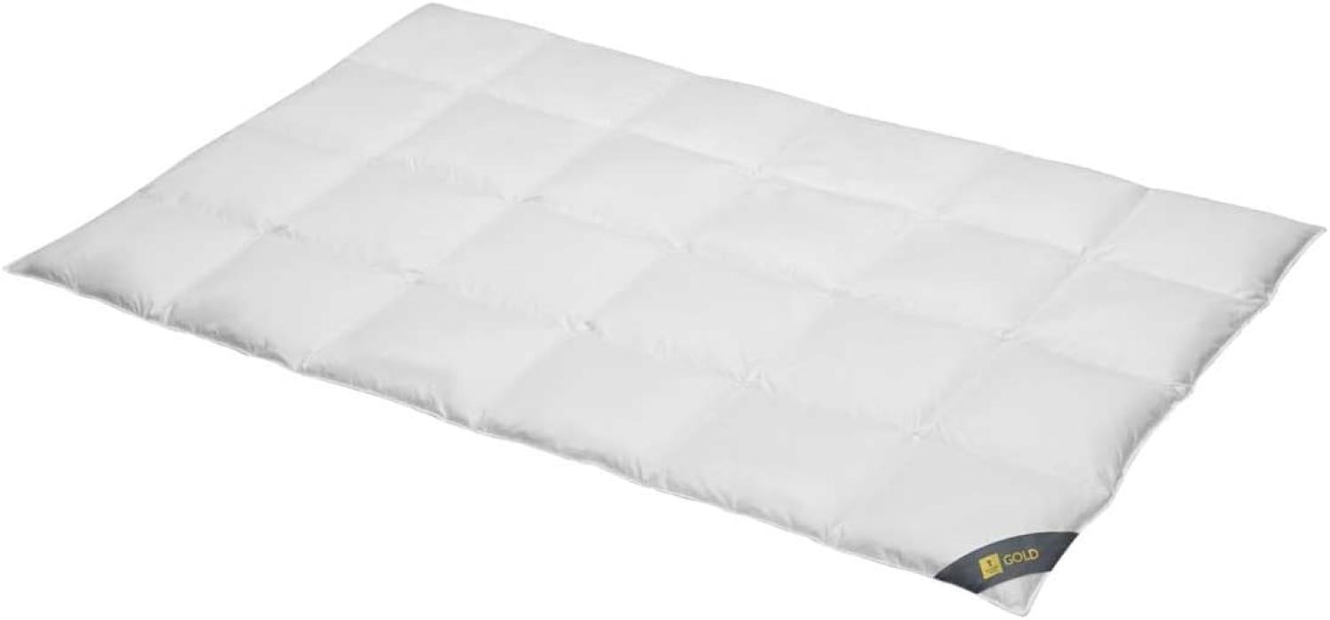 SPESSARTTRAUM Gänsedaunenbettdecke Gold, Füllung: 100% Gänsedaunen, Bezug: 100% Baumwolle, hergestellt in Deutschland, allergikerfreundlich Bild 1