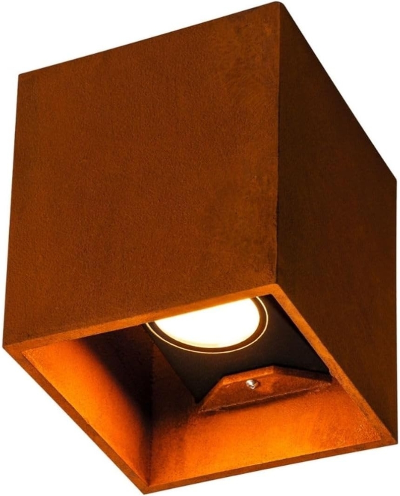SLV 1004650 RUSTY© UP DOWN WL Outdoor LED Wandaufbauleuchte eckig rost CCT switch 3000 4000K Bild 1
