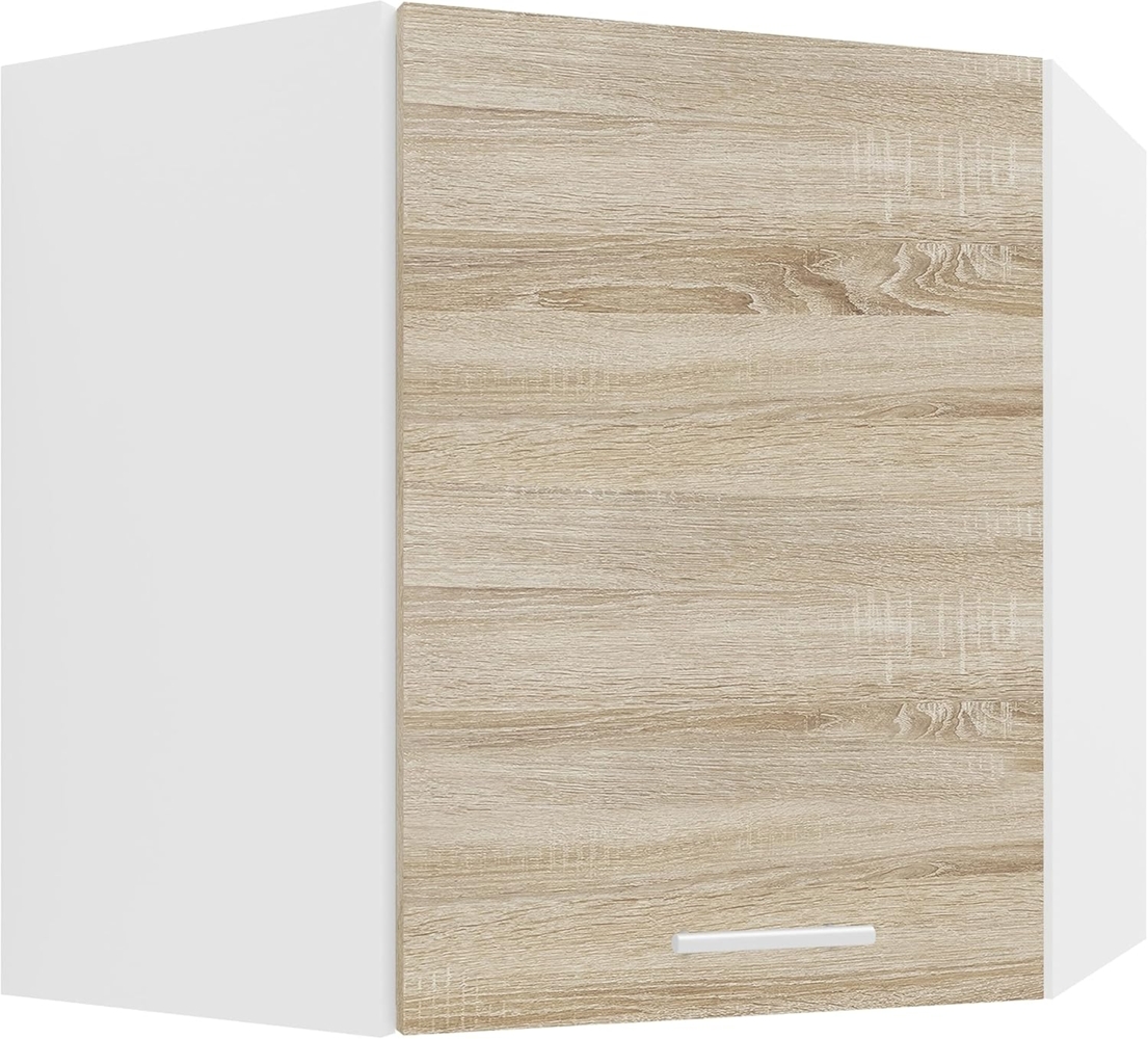 VCM Küchenmöbel Hängeschrank Esilo 918655 Weiß / Sonoma-Eiche H. 60 x B. 57 x T. 57 cm Bild 1
