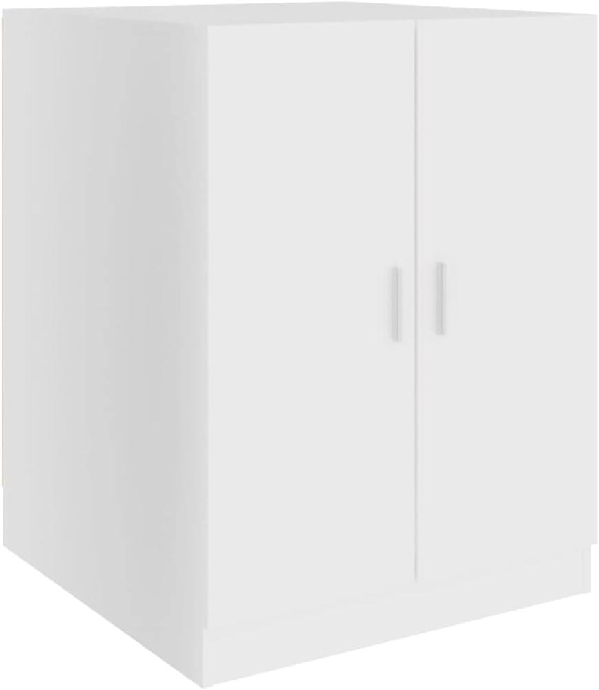 vidaXL Waschmaschinenschrank Badschrank Badmöbel Badezimmerschrank Schrank Badezimmermöbel Trocknerschrank Weiß 71x71,5x91,5cm Bild 1