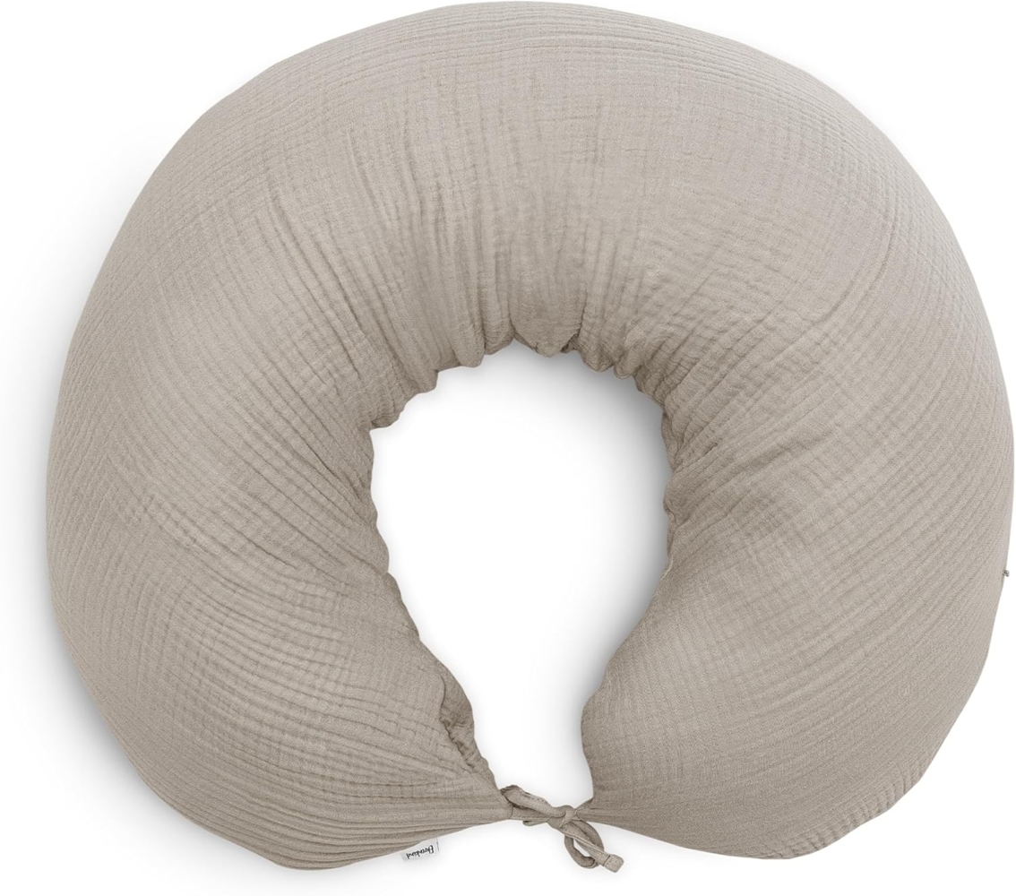 Ehrenkind Stillkissen Musselin aus hochwertiger Bio Baumwolle, Schwangerschaftskissen, Seitenschläferkissen, OEKO-TEX® STANDARD 100 Klasse 1 zertifiziert Bild 1
