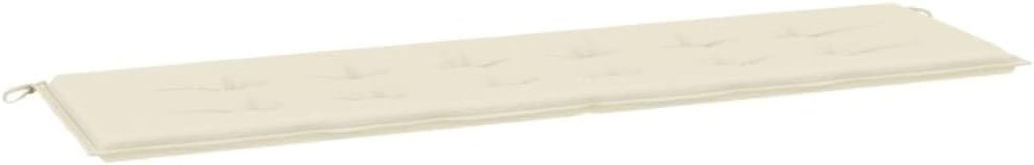 vidaXL Gartenbank-Auflage Creme 180x50x3 cm Oxford-Gewebe 43200 Bild 1