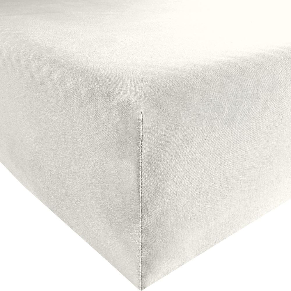 Formesse Bella-Donna Jersey Spannbettlaken|140x200 - 160x220 cm| weiss Bild 1