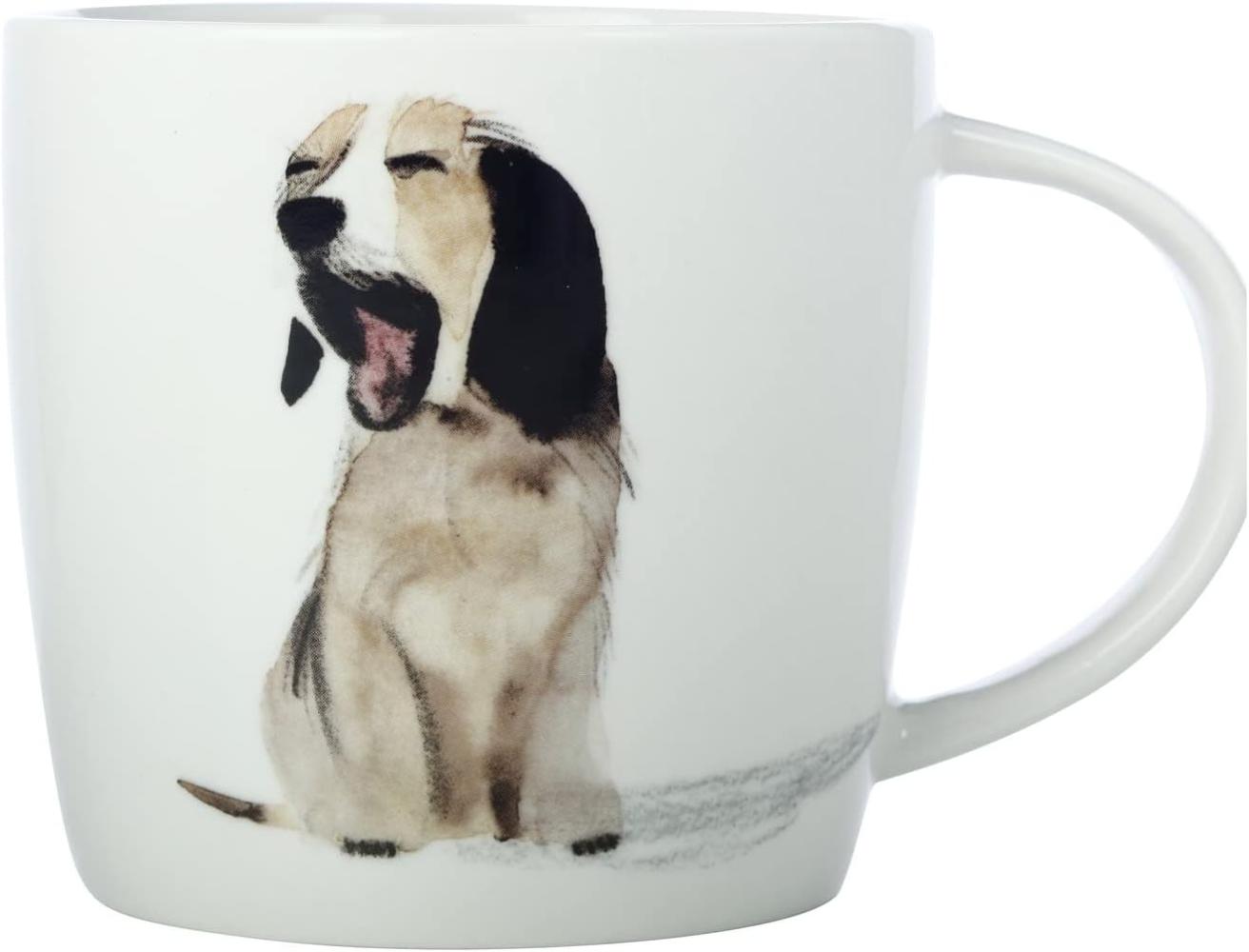 Maxwell & Williams DX1061 Becher 400 ml BEST FURRY FRIENDS Yawn, Porzellan, in Geschenkbox Bild 1