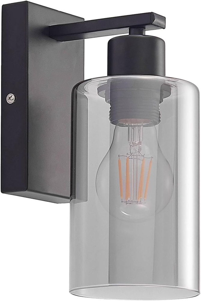 Lindby Wandleuchte Emavi, Metall, Schwarz IP20, 1 x 15 W LED Bild 1