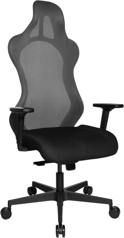 TOPSTAR Sitness RS Sport Bürodrehstuhl, Gamingstuhl, Stoff, grau-schwarz Bild 1