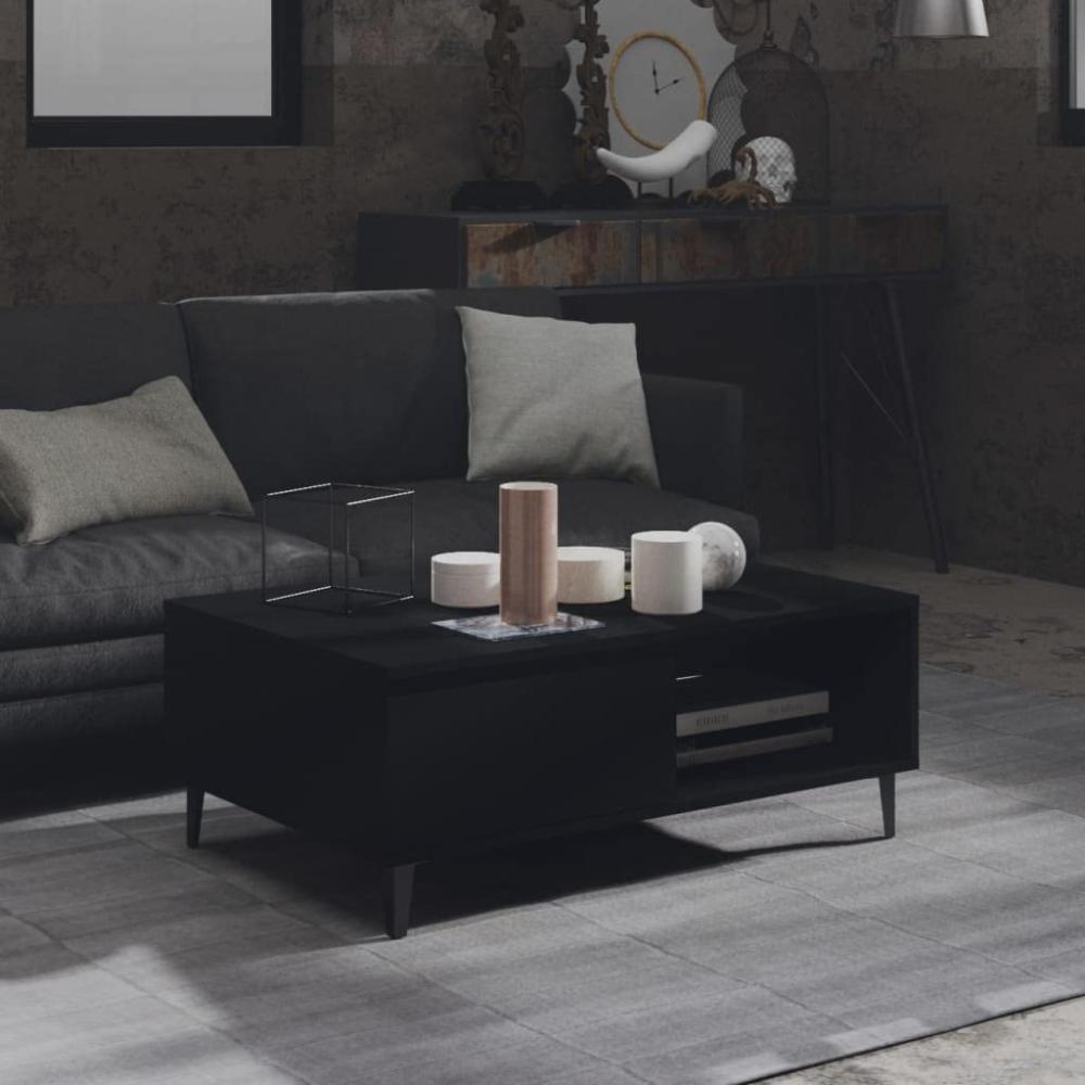 vidaXL Couchtisch Schwarz 90 x 60 x 35 cm Spanplatte [806005] Bild 1