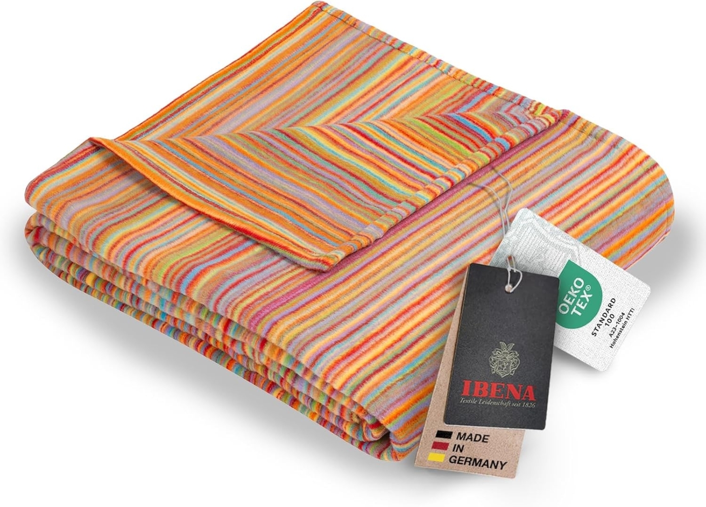 Wohndecke Jacquard Rio, IBENA, 140 x 200 cm (B x L), aus zertifizierter Bio-Baumwolle, Kuscheldecke Bild 1