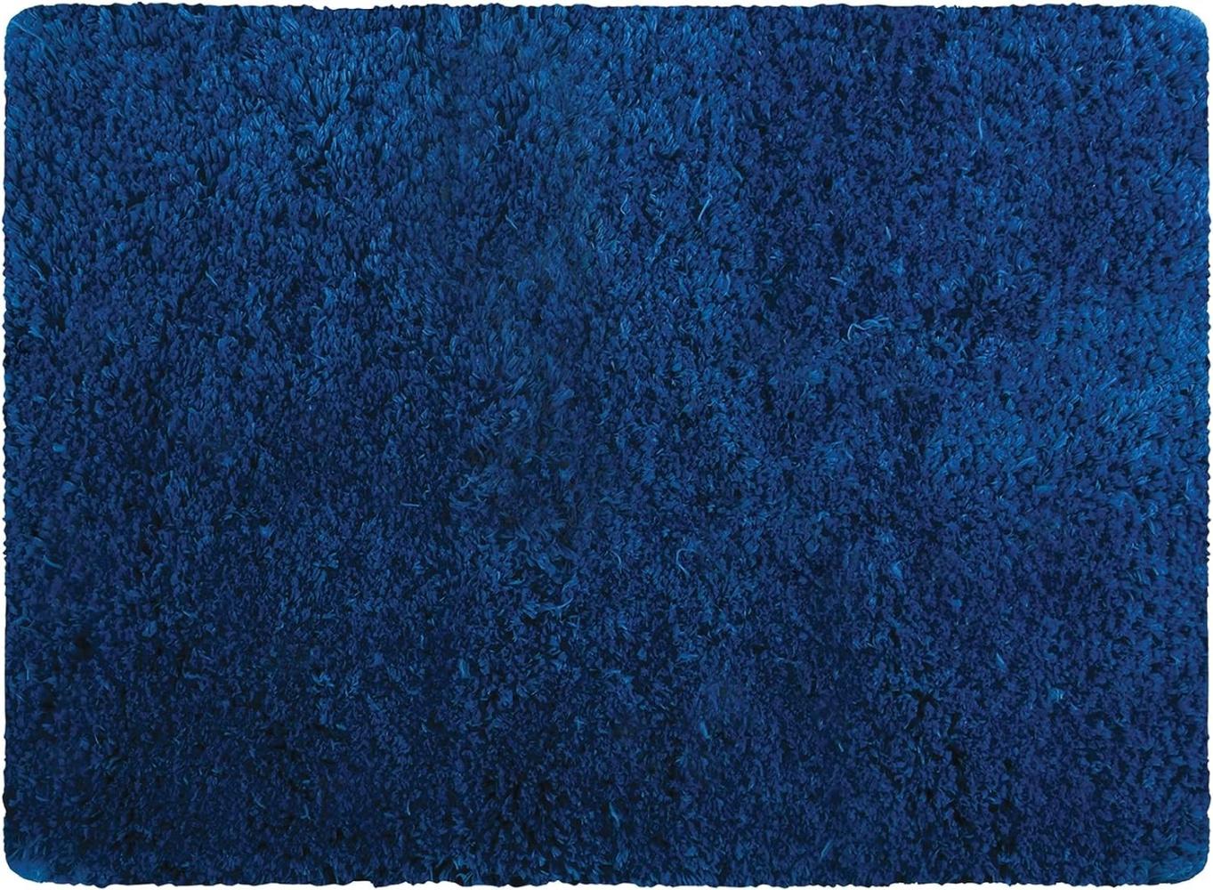 MSV Badteppich Badematte Badvorleger Duschvorleger Mikrofaser Hochflor flauschig 40x60 cm – Blau Bild 1