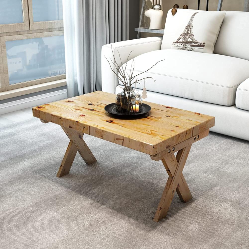 Couchtisch Tommerup 100 x 50 x 45 cm Naturholz [en. casa] Bild 1