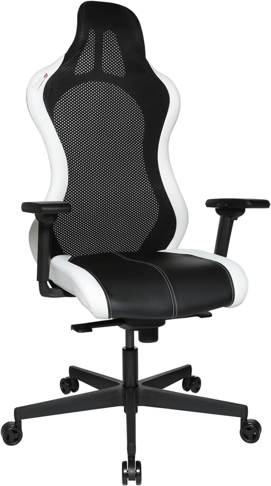 Topstar Bürostuhl Gamingstuhl Sitness RS Sport Plus Continental Kunstleder inkl. Armlehnen weiß/schwarz Bild 1